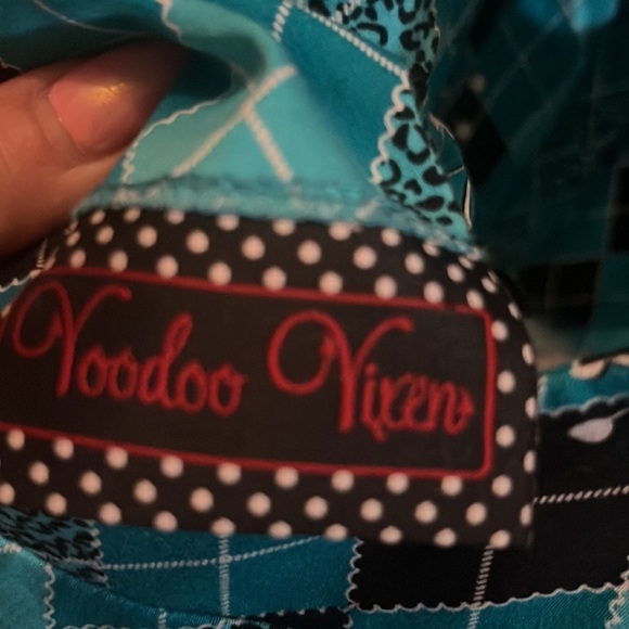 Voodoo Vixen Sleeveless Square Neck Pin‎ Up Dress Small - Picture 7 of 10